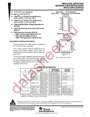 SN74LV126ANSR datasheet  